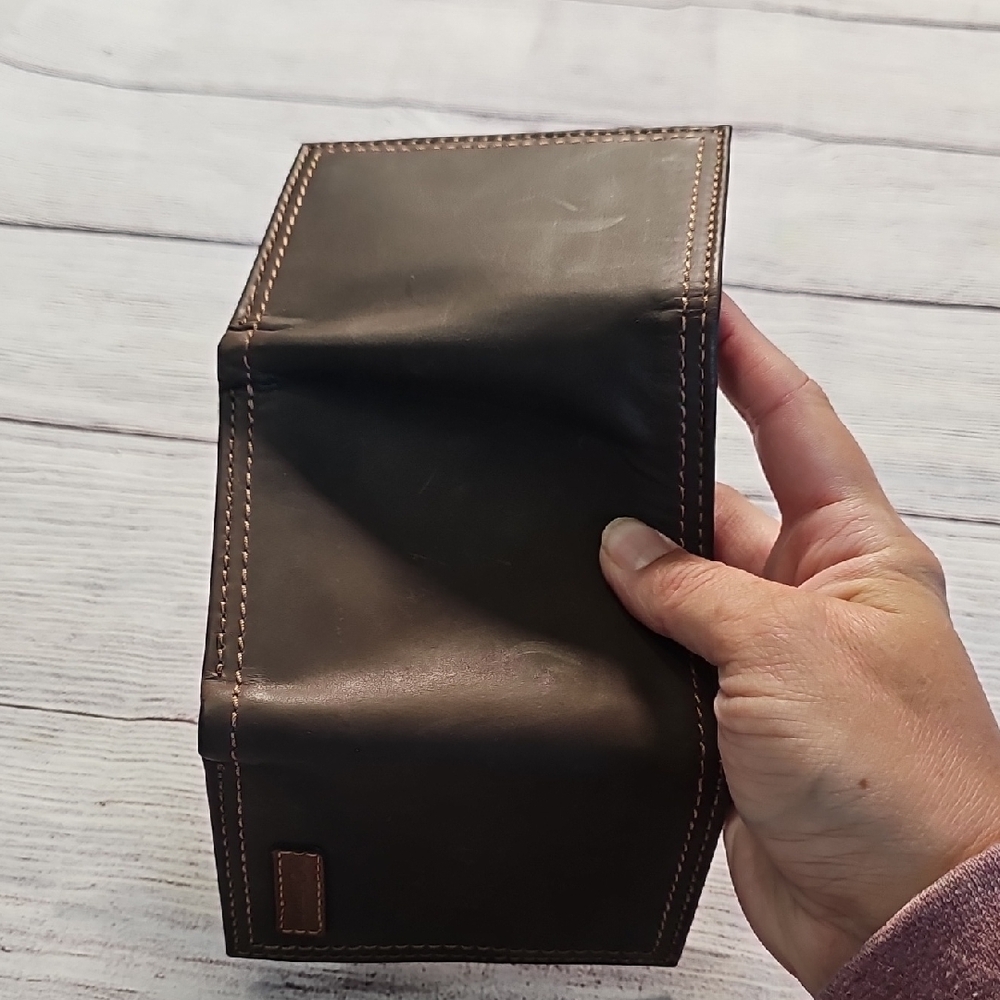 Columbia Dark Brown Leather Wallet - Picture 9 of 11